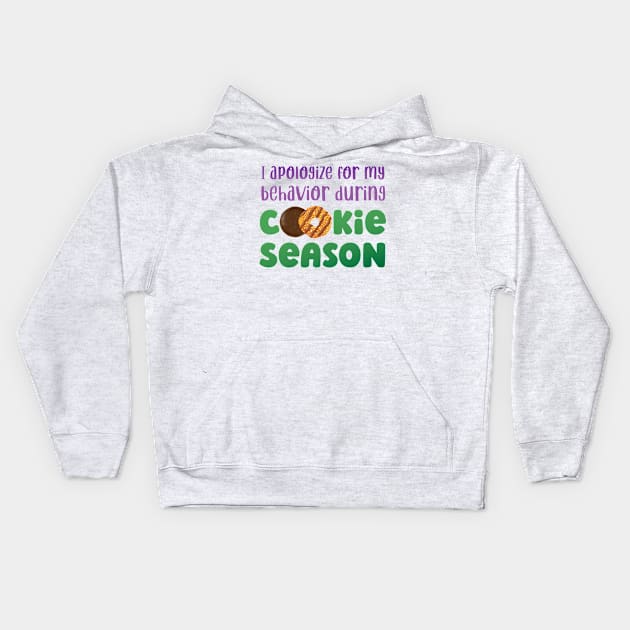 Cookie Season Apology Kids Hoodie by Yue